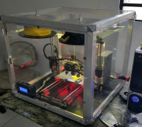 HM Cube Chamber  - 3 axis connector 3D model