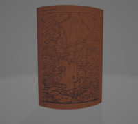 Aztec Jungle lamp tile 3D model