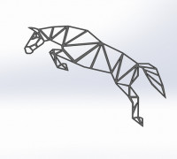 Jumping horse 3D model