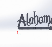 Alohomora key hook 3D model