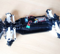 Tamiya TT-02 to TT-02B conversion kit (wide with 26cm) 3D model