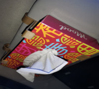 Car sun visor tissue box holder 3D model