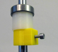 Customizable Bolted Rod Clamp 3D model