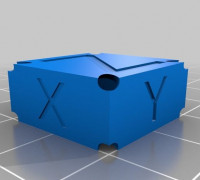 Customizable Calibration Box for SLA printers 3D model