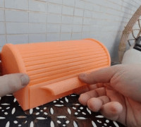Rolling Top Storage Box 3D model