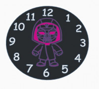 squid game 2 clock face 3D model