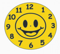 smile clock face 3D model