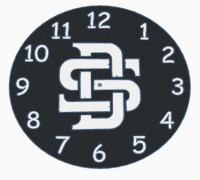 ds clock face 3D model