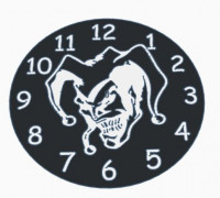 Joker clock face 3D model