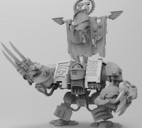 Super Old Potty Head Boxy Robot 3D model