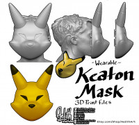 Wearable Keaton Mask 3D model