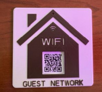 Guest Network QR Code Frame 3D model