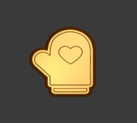 Mitten Stl File 3D model