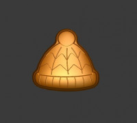 Knit Hat Stl File 3D model