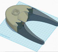 Digital Microscope Stand Base (Split) 3D model
