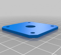replicator clone side NEMA17  Plate 3D model