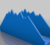 Mountain Cup Holder 3D model