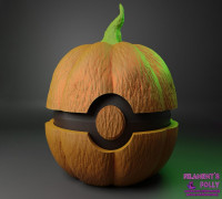 Pumpkin Pokeball 3D model