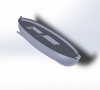 Boat split in two part / printable 3D model