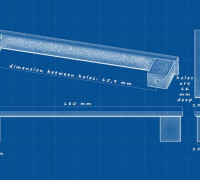 Kitchen door handle replacement 3D model