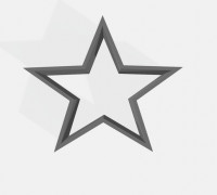 Star Cookie Cutter 3D model