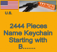 US NAMES KEYCHAINS STARTING WITH B 3D model
