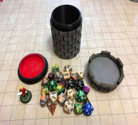 Multipurpose D&D Dice Container 3D model