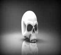 Heroic scale skull 28mm 3D model