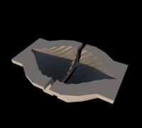 decorative candle mold 1 3D model