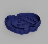 Grinch cookie cutter 3D model