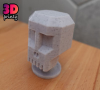 Skull Bobblehead 3D model
