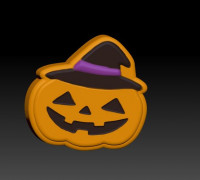 pumpkin face hat - MOLD BATH BOMB, SOLID SHAMPOO 3D model