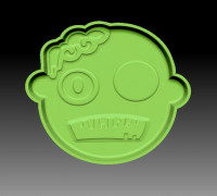 Zombie bath bomb mold 3D model