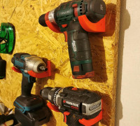 Set of wall mounted tool hooks 3D model