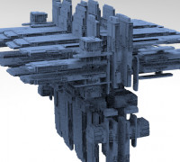 Alien Inquisitor Grand Ship library 3D model
