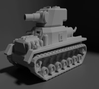 Desk Tonk 3D model