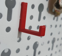 Hook for perforated tool board 3D model