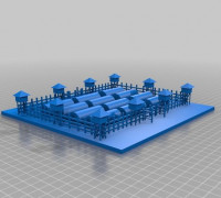 POW camp 3D model
