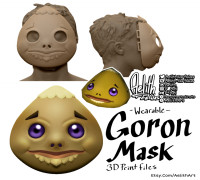 Wearable Goron Mask 3D model