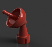 Tiny Satellite dish rotation indicator 3D model