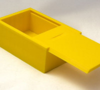 Box with sliding lid 3D model