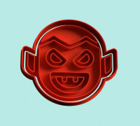 dracula cookie cutter stamp 3D model