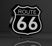 Route 66 Lamp 3D model