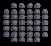 Leon W40k shoulder pad 3D model