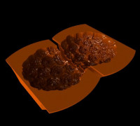 Rose candle mold 3D model