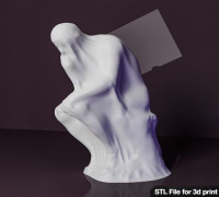 Wrapped Thinker 3D model
