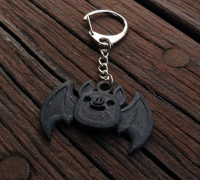 Halloween Bat Keychain 3D model