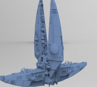 Wraith Interceptor ship 4 3D model