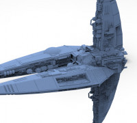 Wraith Interceptor ship 3 3D model