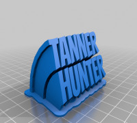 Tanner Sweeping Name 3D model